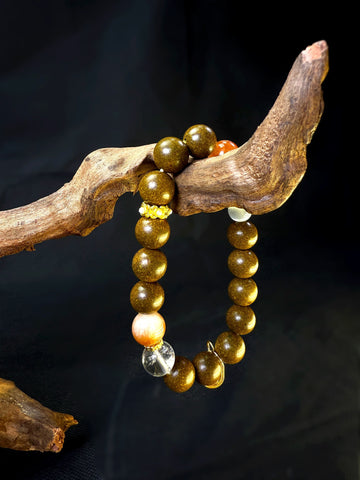 Prosperity Calm Rutilated Quartz Bracelet