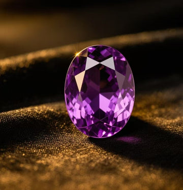 Purple gemstone