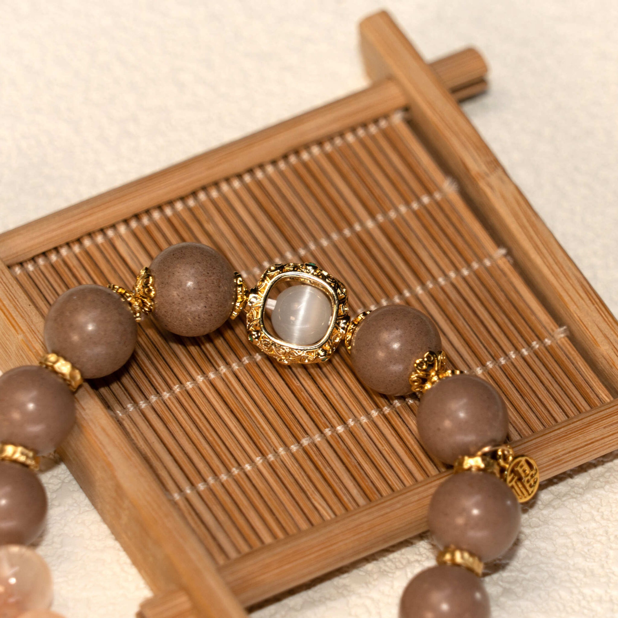 Rose Anti-Aging Multi-Crystal Herbal Bracelet 