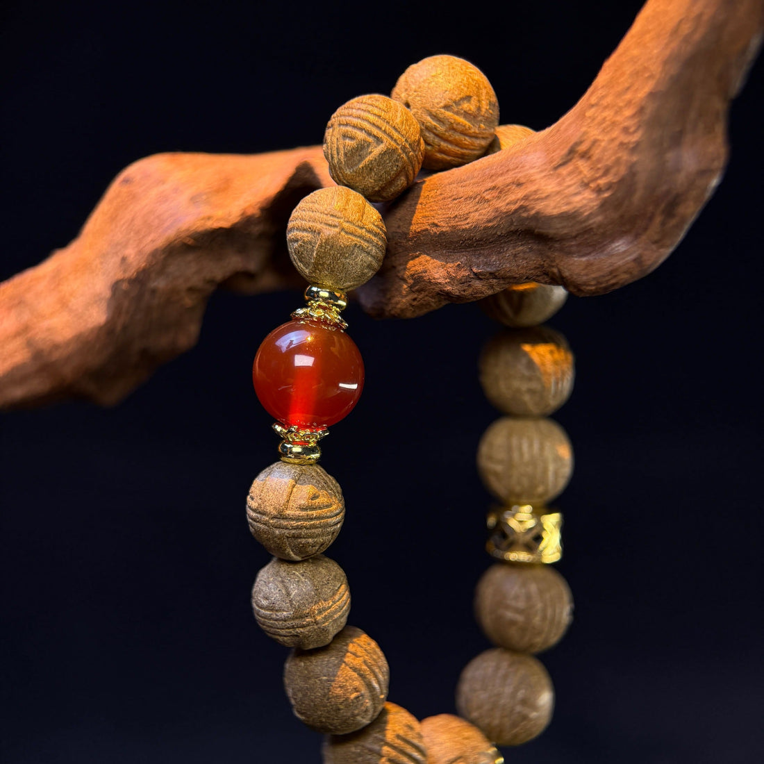 Deep Sleep Vitality Red Agate Healing Bracelet